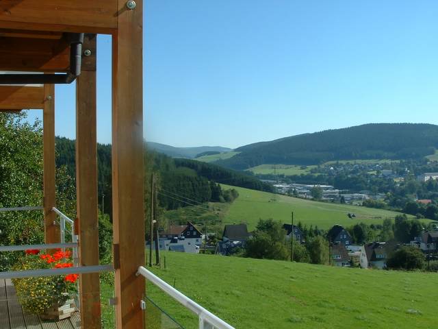 Unser Biergarten im Winter.