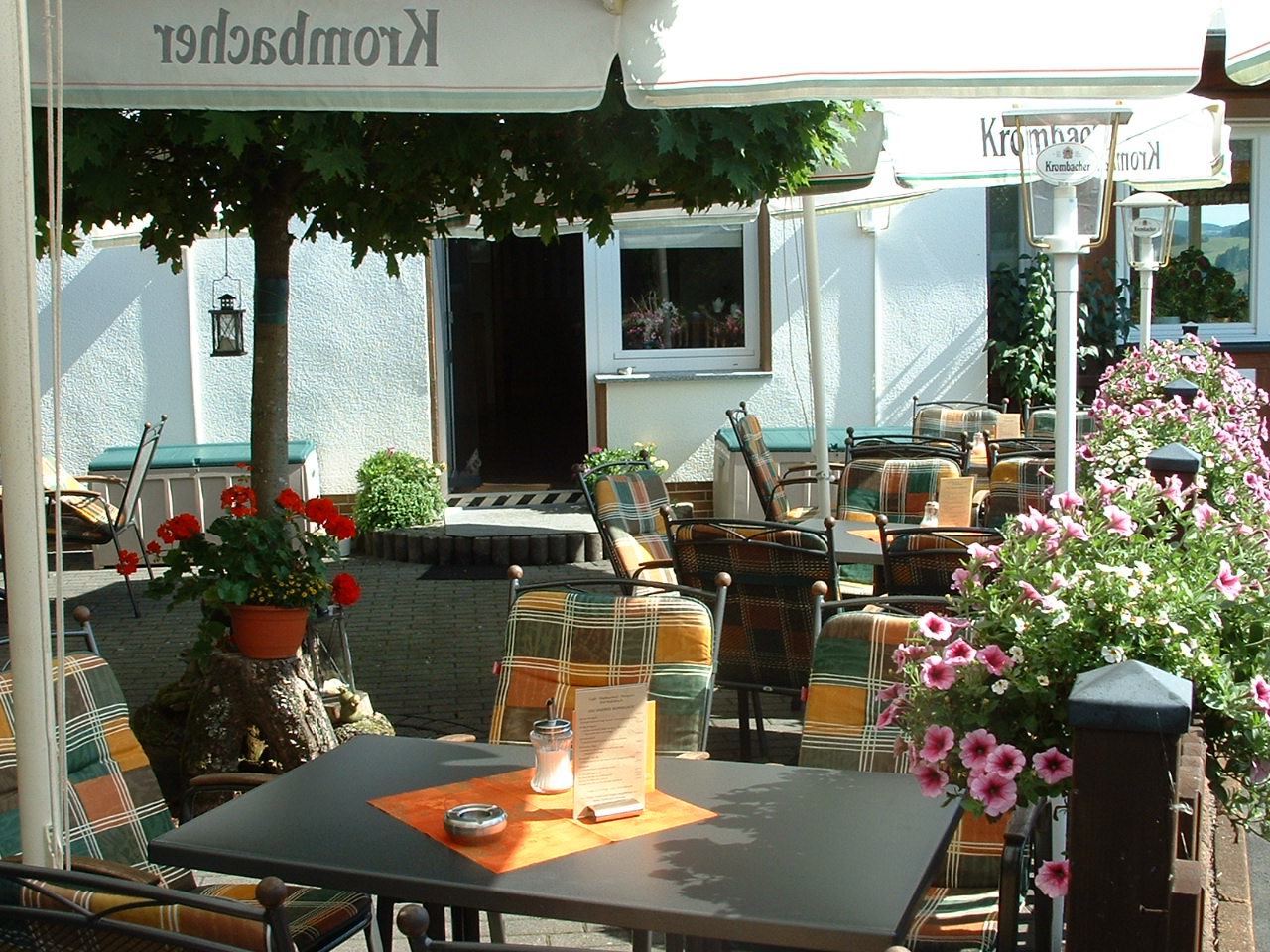 Unser schöner Biergarten.